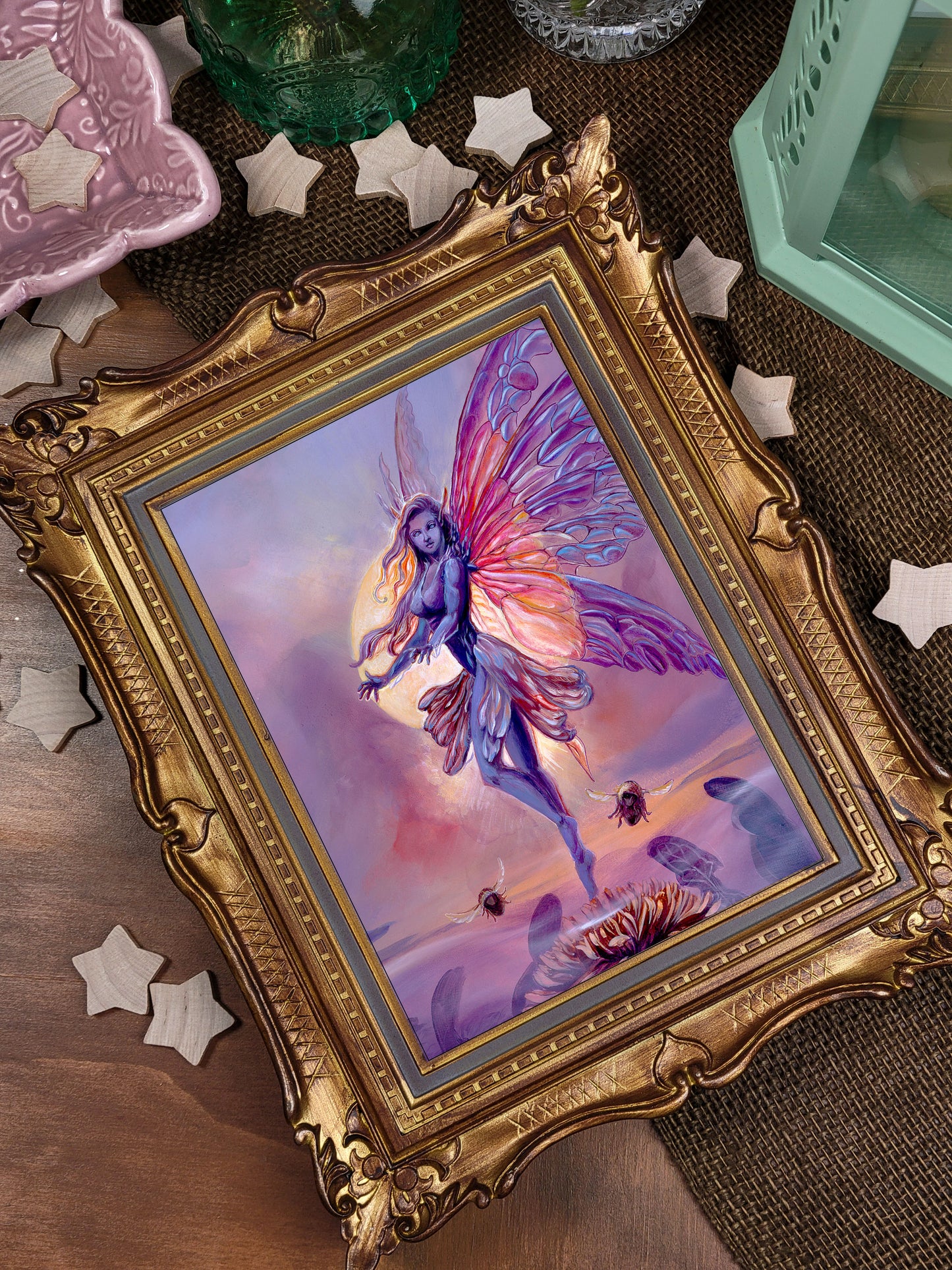 Flower Fairy Greeting Card.Dandelion Fairy. Fairycore Aesthetic. Blank Pen Pal Stationary. Flower Fairy Lover. Fantasy Forest. Whimsical Fae