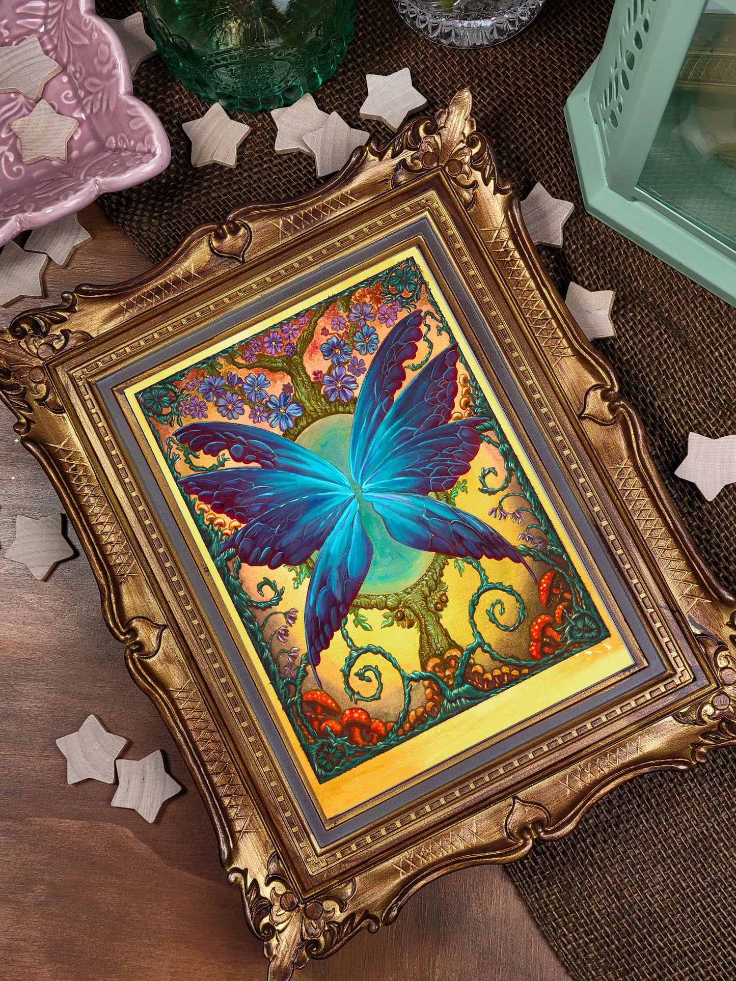 Fairy Wings Greeting Card. Fairy Grove. Fairycore Blank Stationary. Writing Pen Pals. Fairy Garden lover. Whimsical fantasy forest.