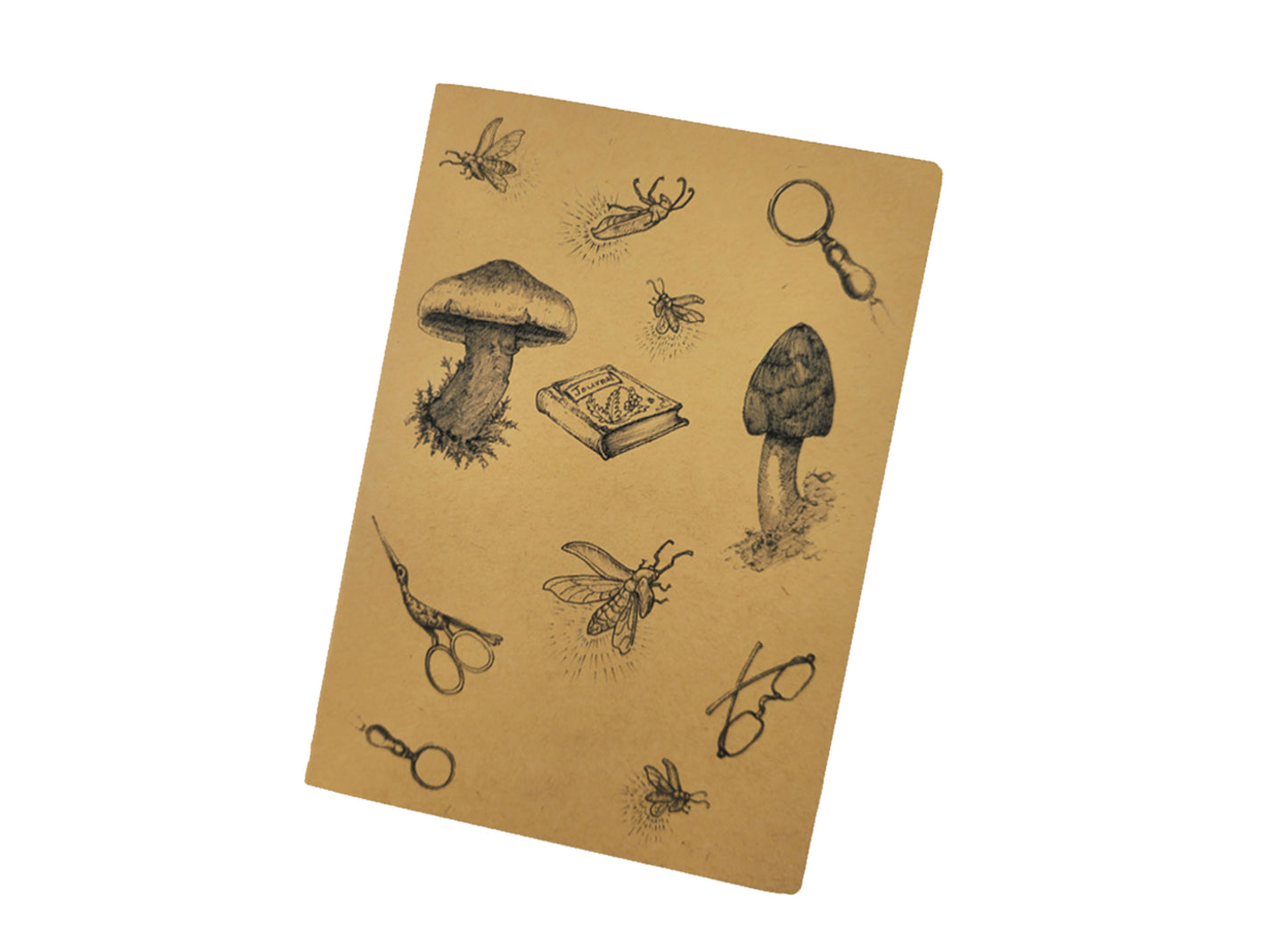 Whimsical Mushroom Stationery Set - Firefly Study Fairy Snail Cottagecore Writing Kit
