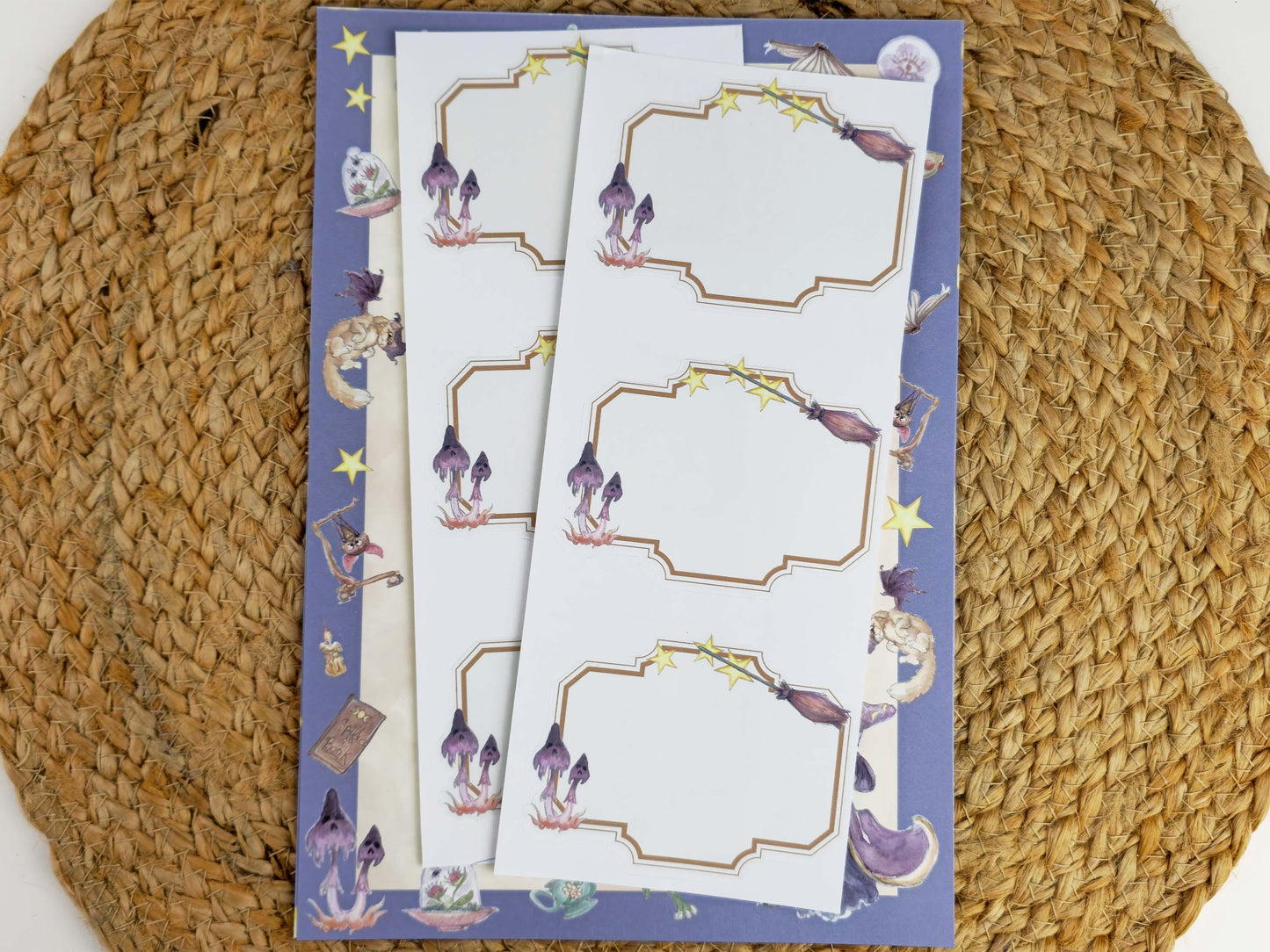 Witchy Things Letter Writing Kit | Topsy Turvy Art Stationery | Magical Notepaper | Fantasy Art with Wax Seals