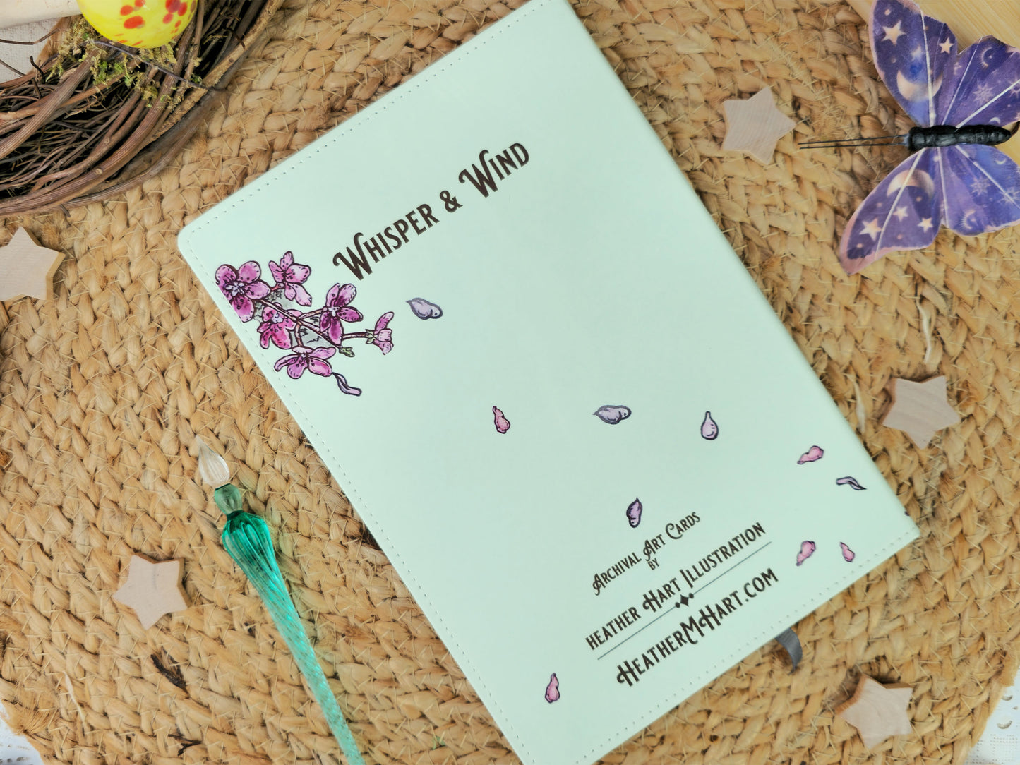 Whisper and Wind Flying Fox Journal | A5 Vegan Leather Notebook | Gift For Fantasy & Nature Lovers | Travel Journal Gift | Gift for Writer