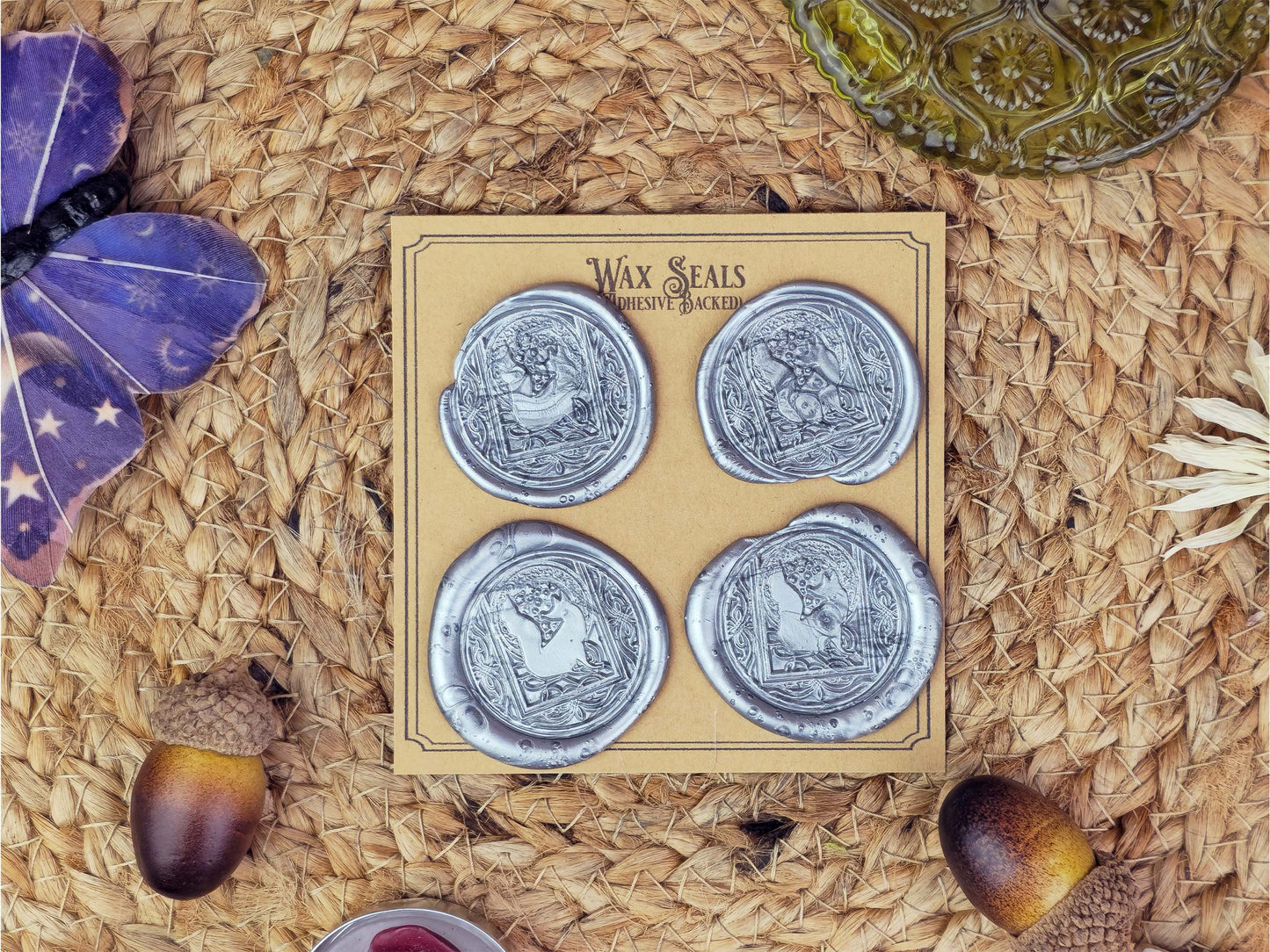 Spirit of Winter Writing Set | Winter Fox Stationery Set | Wolpteringer Art | Winter Berries | Handmade Wax Seals | Gift for Writer