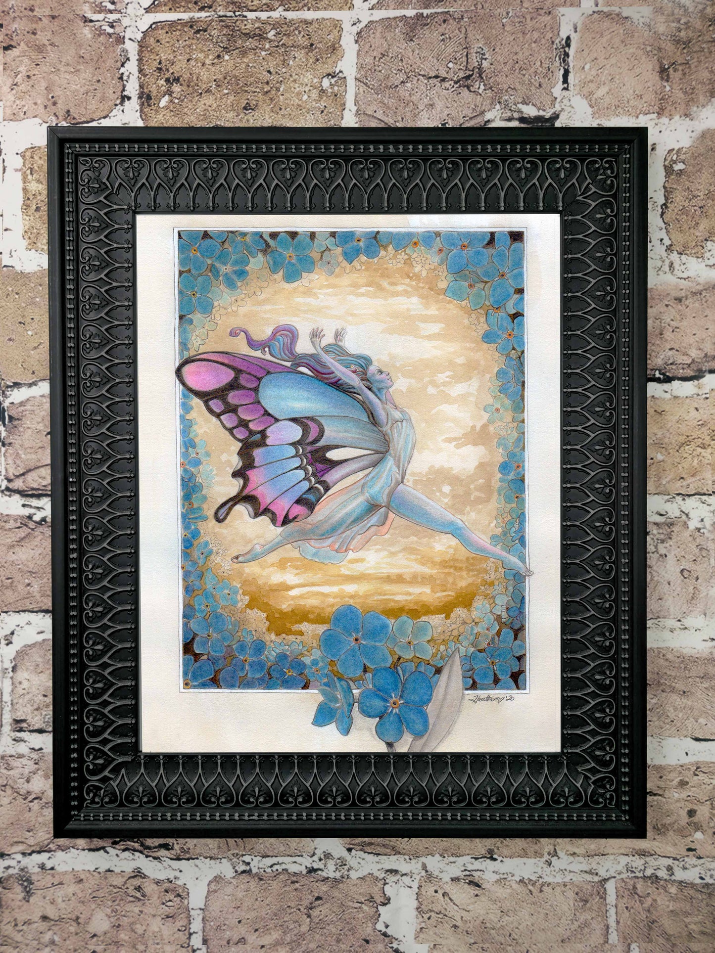 Forget Me Not Fairy High-Quality Art Prints