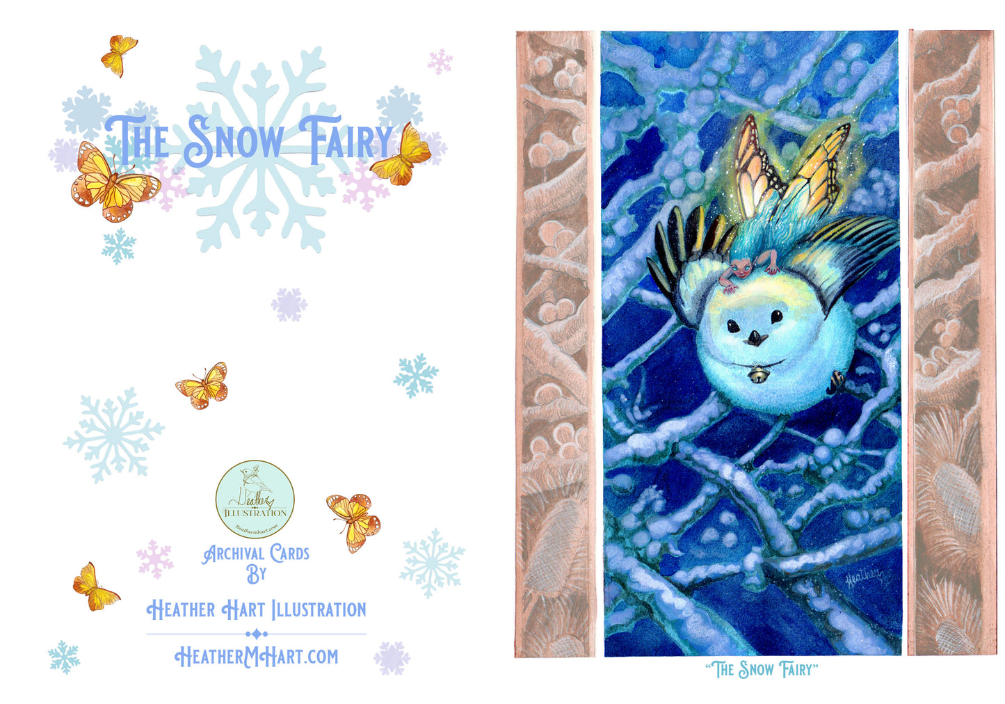 Snow Fairy – Whimsical Winter Greeting Card