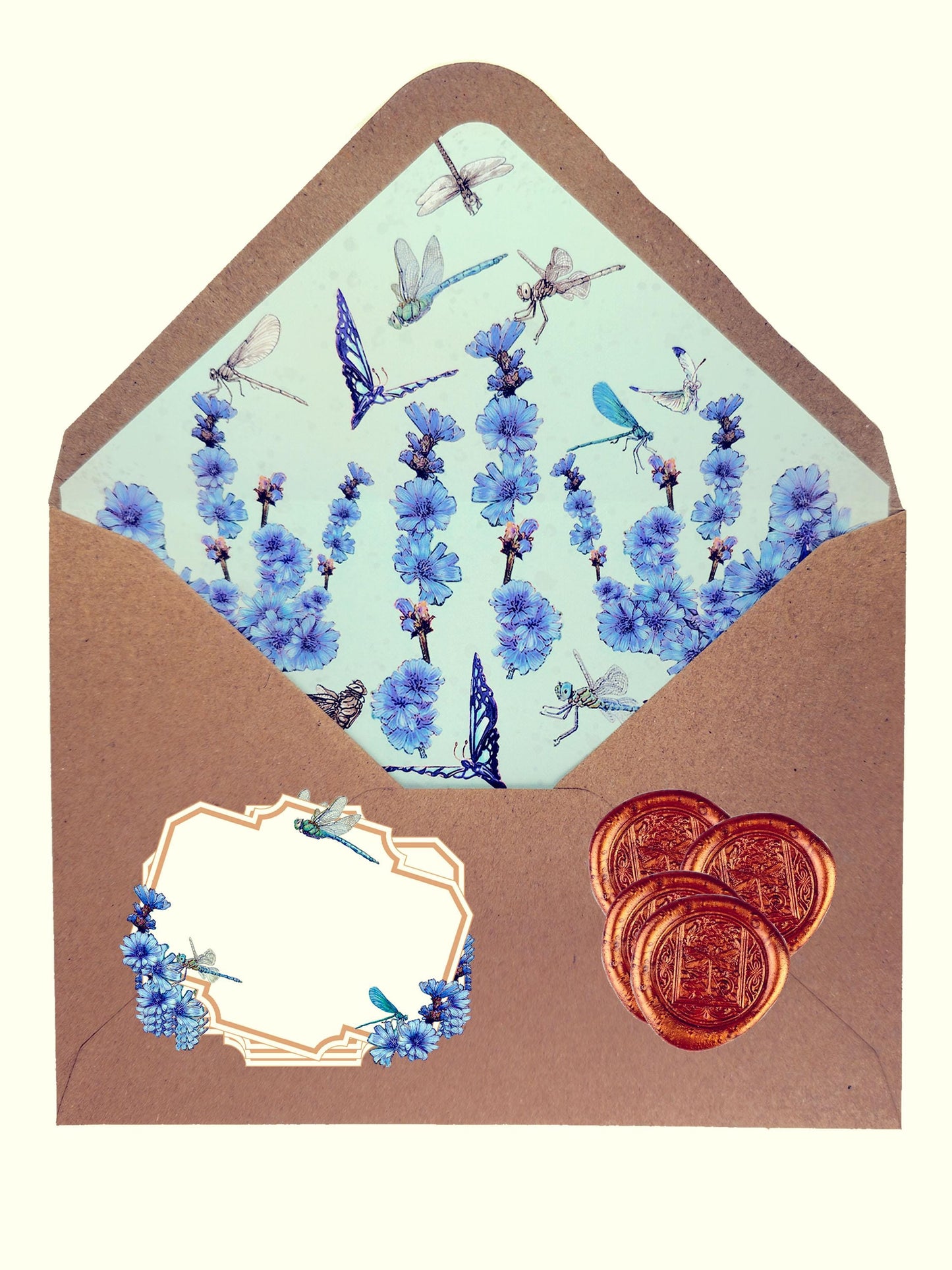 Mystic Mouse Shaman Stationery Set - Mother Daughter Dragonfly Ferry Art - Mother's Day Gift