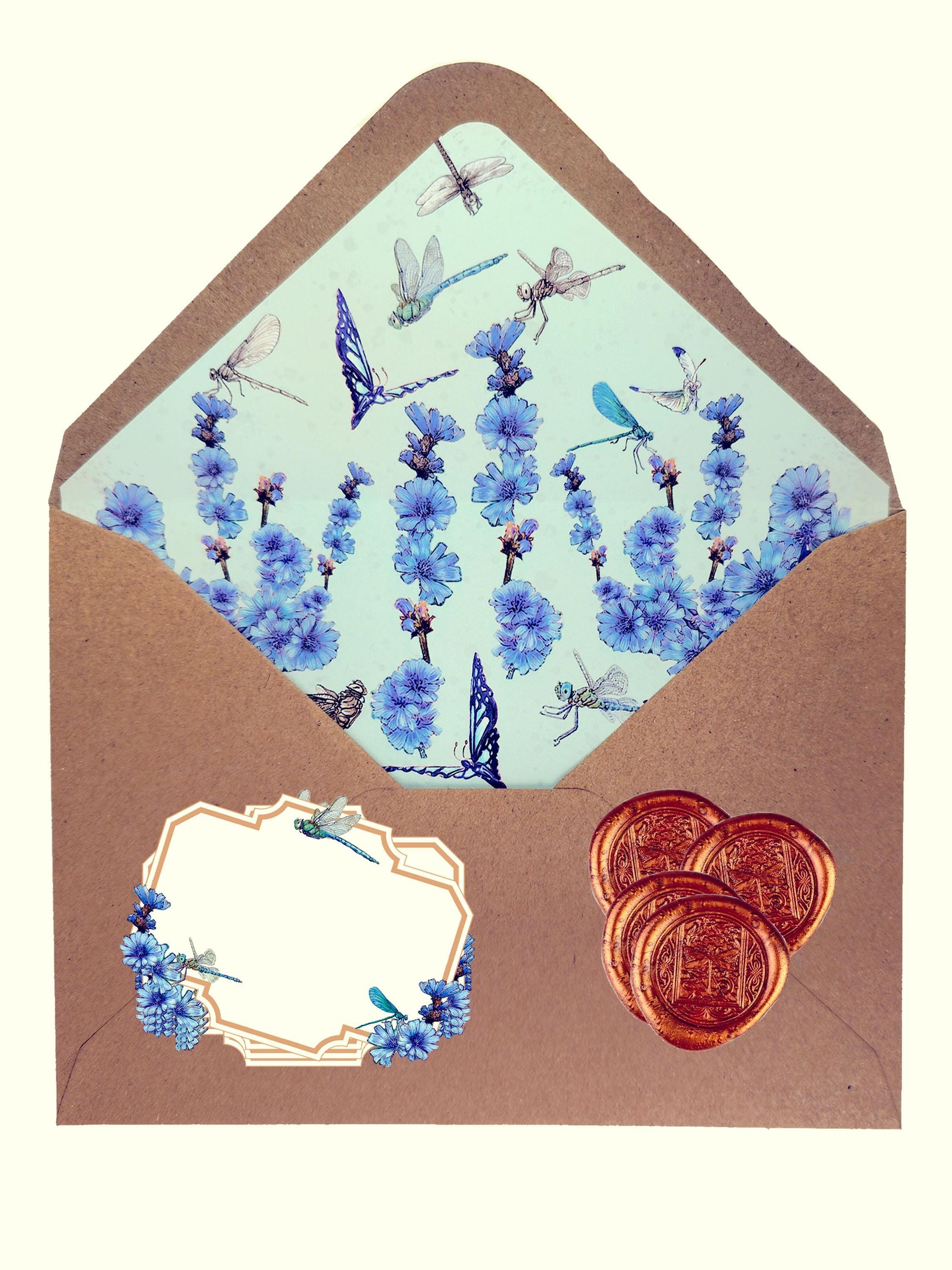 Mystic Mouse Shaman Stationery Set - Mother Daughter Dragonfly Ferry Art - Mother's Day Gift
