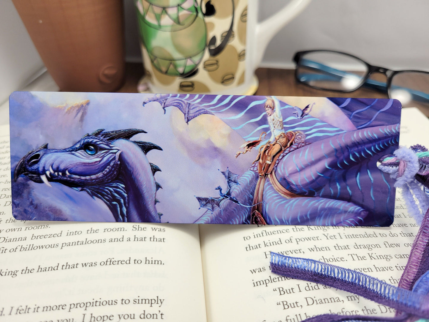 Metal Bookmark- Maiden Flight- Fantasy Art-Fantasy Creature-Magic-Dragon-Stationary-Journal-Planner-Book-Reading-Dragon Riders of Pern