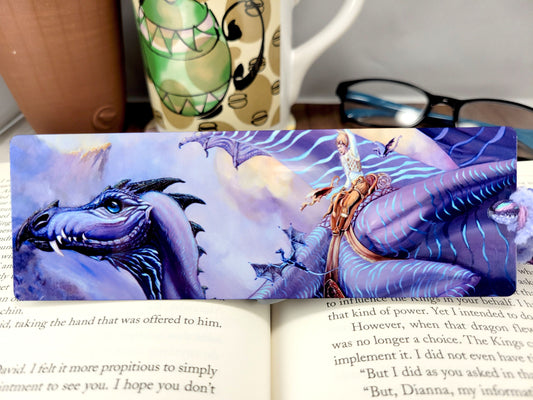 Metal Bookmark- Maiden Flight- Fantasy Art-Fantasy Creature-Magic-Dragon-Stationary-Journal-Planner-Book-Reading-Dragon Riders of Pern
